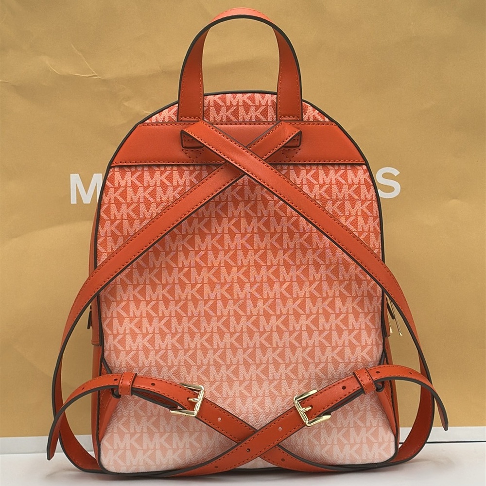 Michael Kors Orange Gradient Backpack With Monogr… - image 8